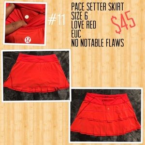 Pace setter skirt